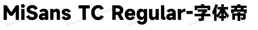 MiSans TC Regular字体转换